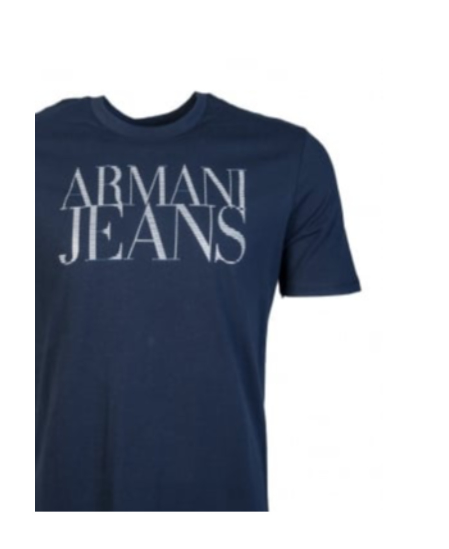 Armani Jeans Logo T-shirt In Blue
