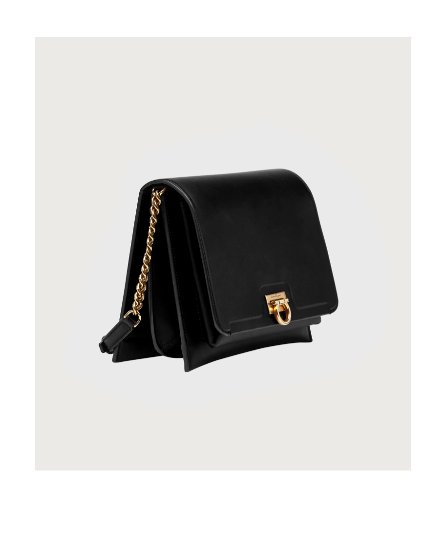 FERRAGAMO TRIFOLDER FLIP SHOULDER BAG