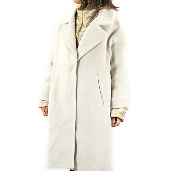Herno Padded-bib Single-breasted Coat In White