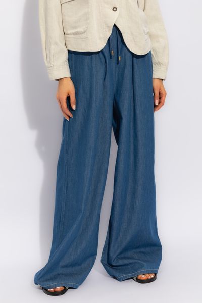 EMPORIO ARMANI HIGH-RISE WIDE-LEG TROUSERS 