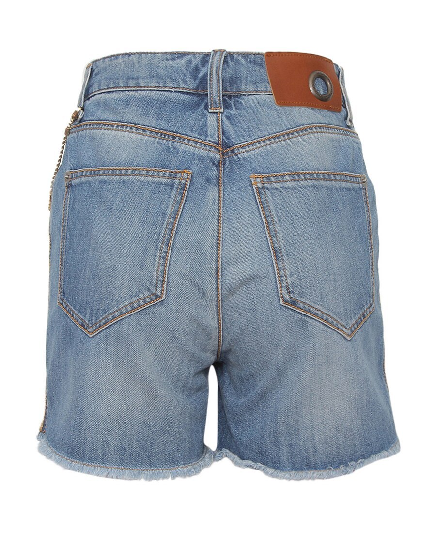 Ermanno Scervino Blue Slim Shorts In Gray