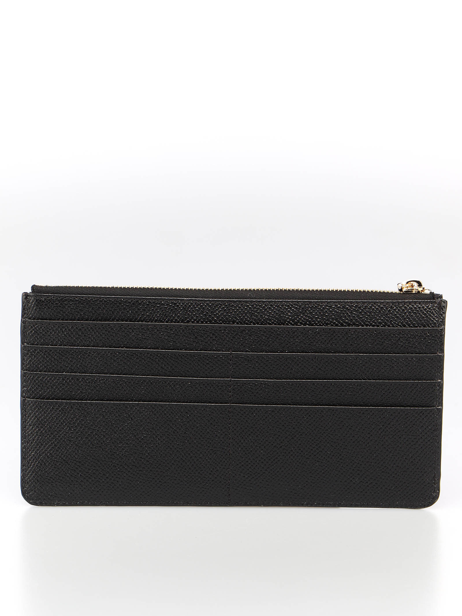 Dolce & Gabbana Dolce&gabbana Dauphine Zipped Card Holder In Black