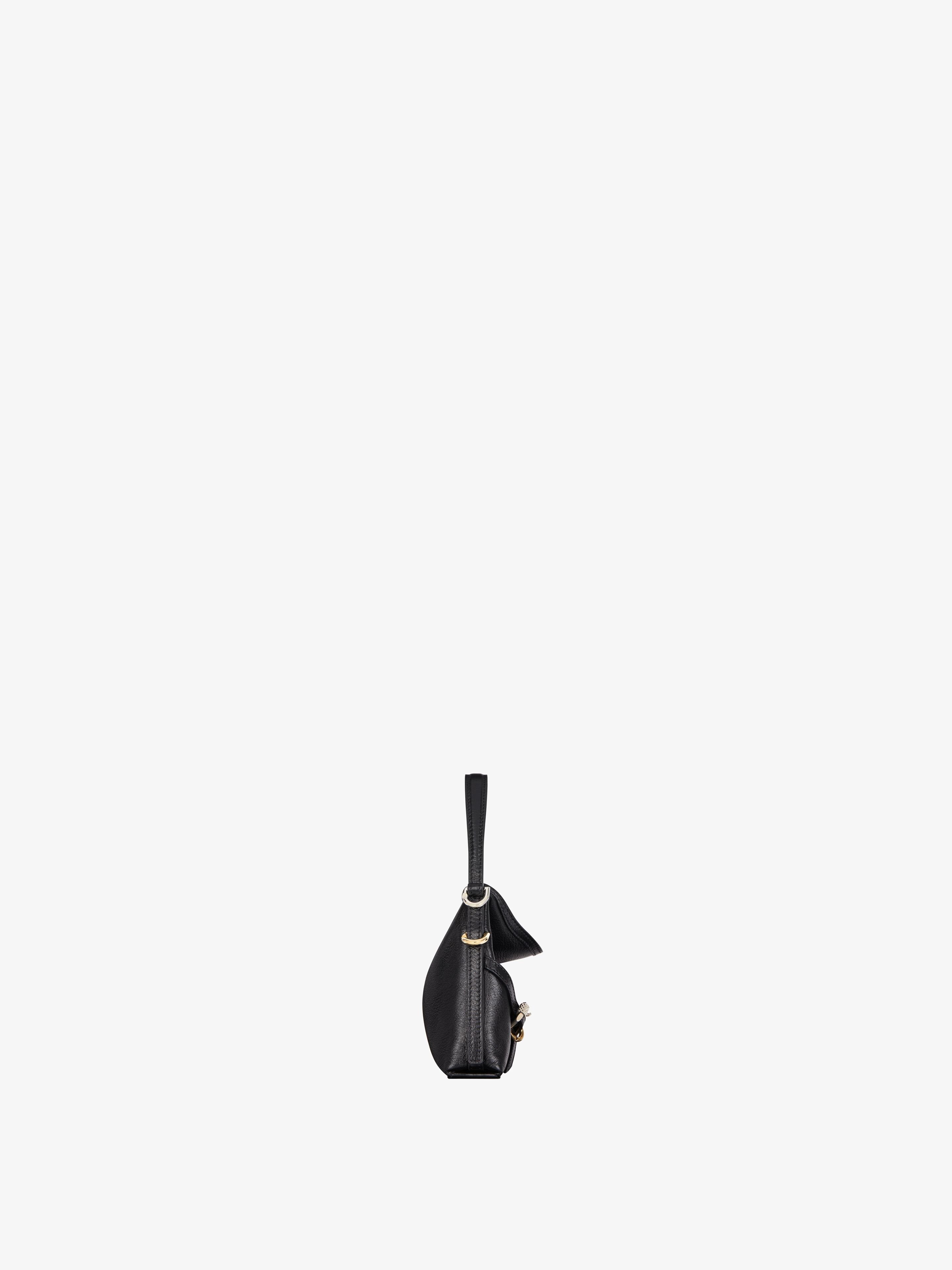 Givenchy Women Voyou Nano Bag In Polished Leather In Black
