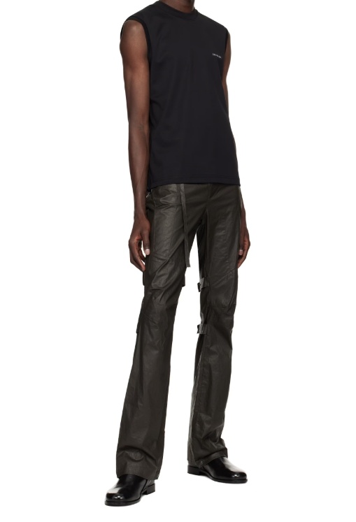 Mugler Black Signature Sleeveless Tank Top In Black