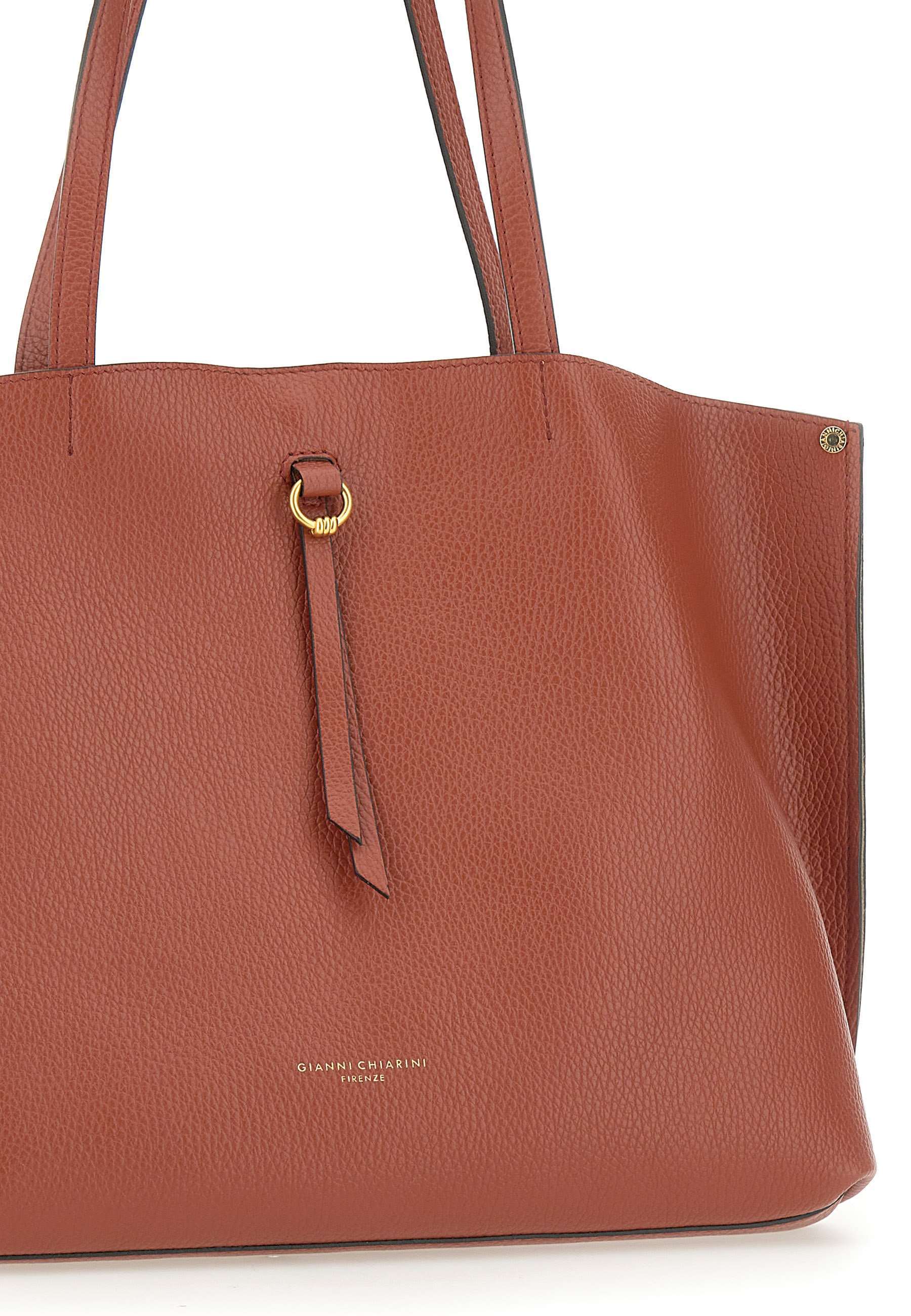 Gianni Chiarini Tassel-detail Leather Tote Bag In Brown
