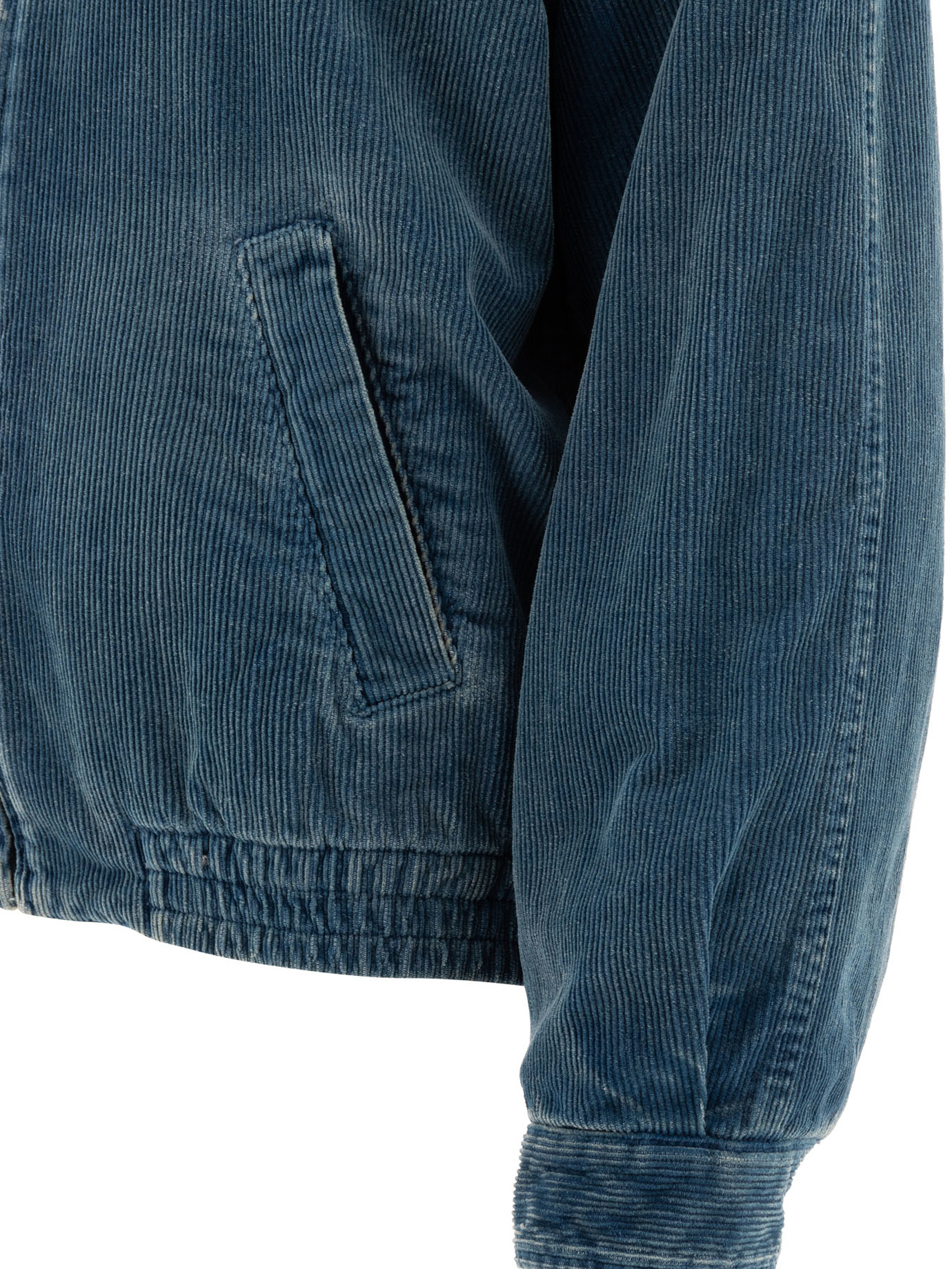 Miu Miu Long-sleeved Casual Jacket In Blue
