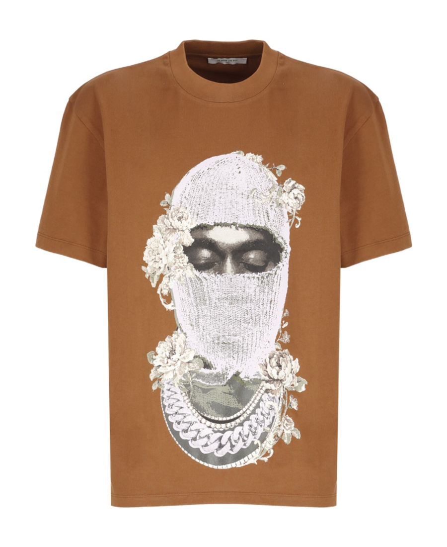Ih Nom Uh Nit Short-sleeved T-shirt With Round Neck In Brown