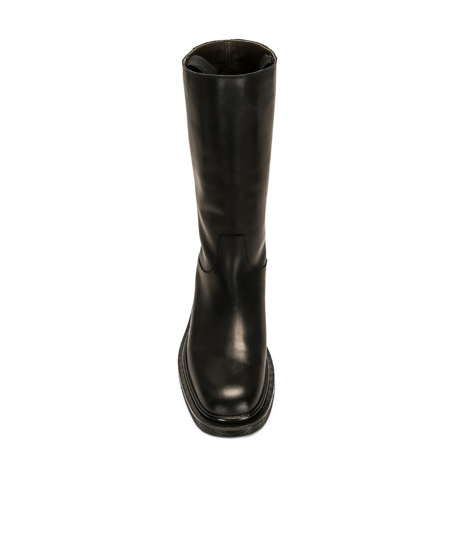 The Row Ranger Tubo Leather Boots In Black