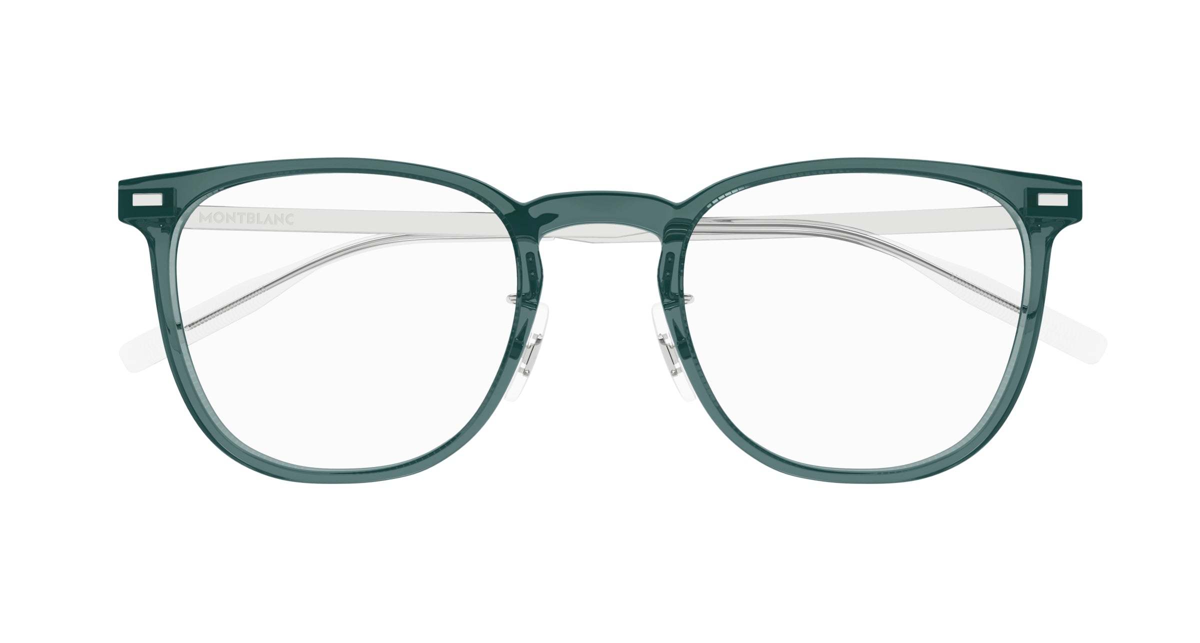 Montblanc Eyewear Square Frame Glasses In Green