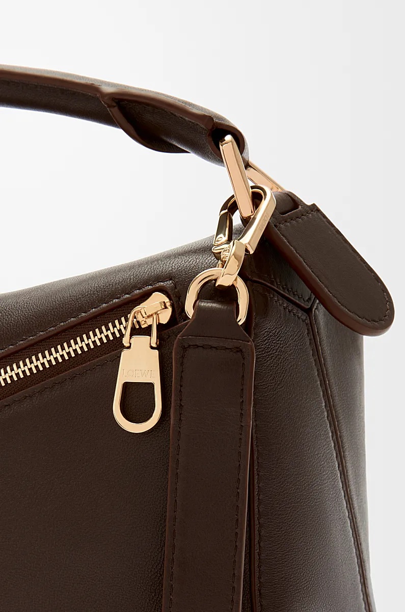 Loewe Small Puzzle Shoulder Bag In Brown