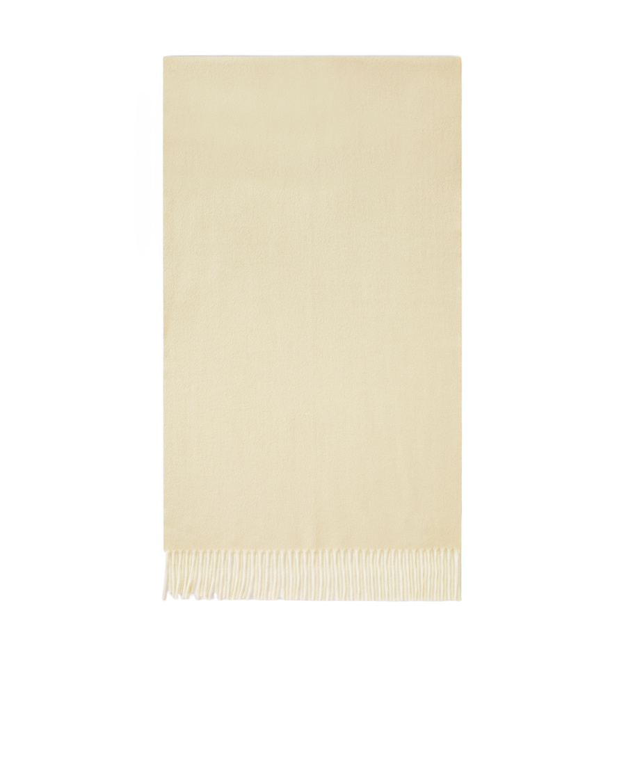 Loro Piana Two-color Tassel Scarf In Shea Butter/hazelnut Cream