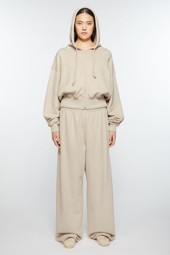 Acne Studios Logo Sweatpants In Nude