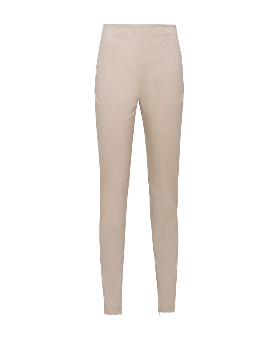 Prada High-waist Skinny-cut Trousers In Nude