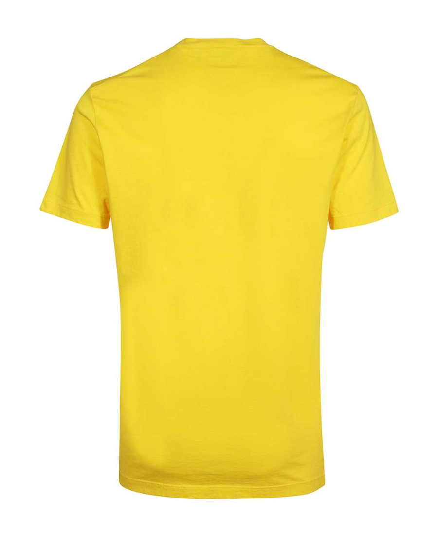 Dsquared2 Logo-print Crew-neck T-shirt In Yellow