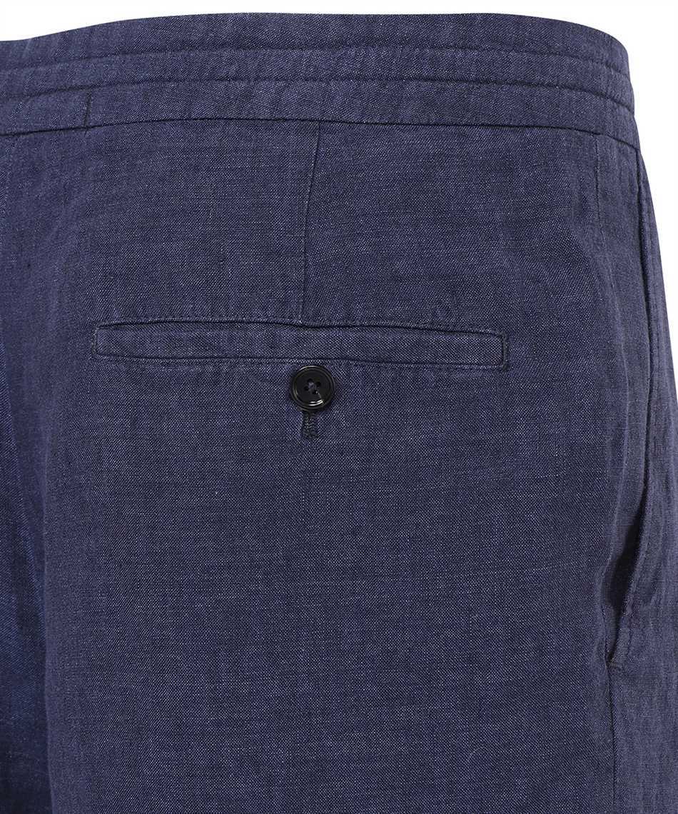 Zegna Linen Chino Shorts In Blue