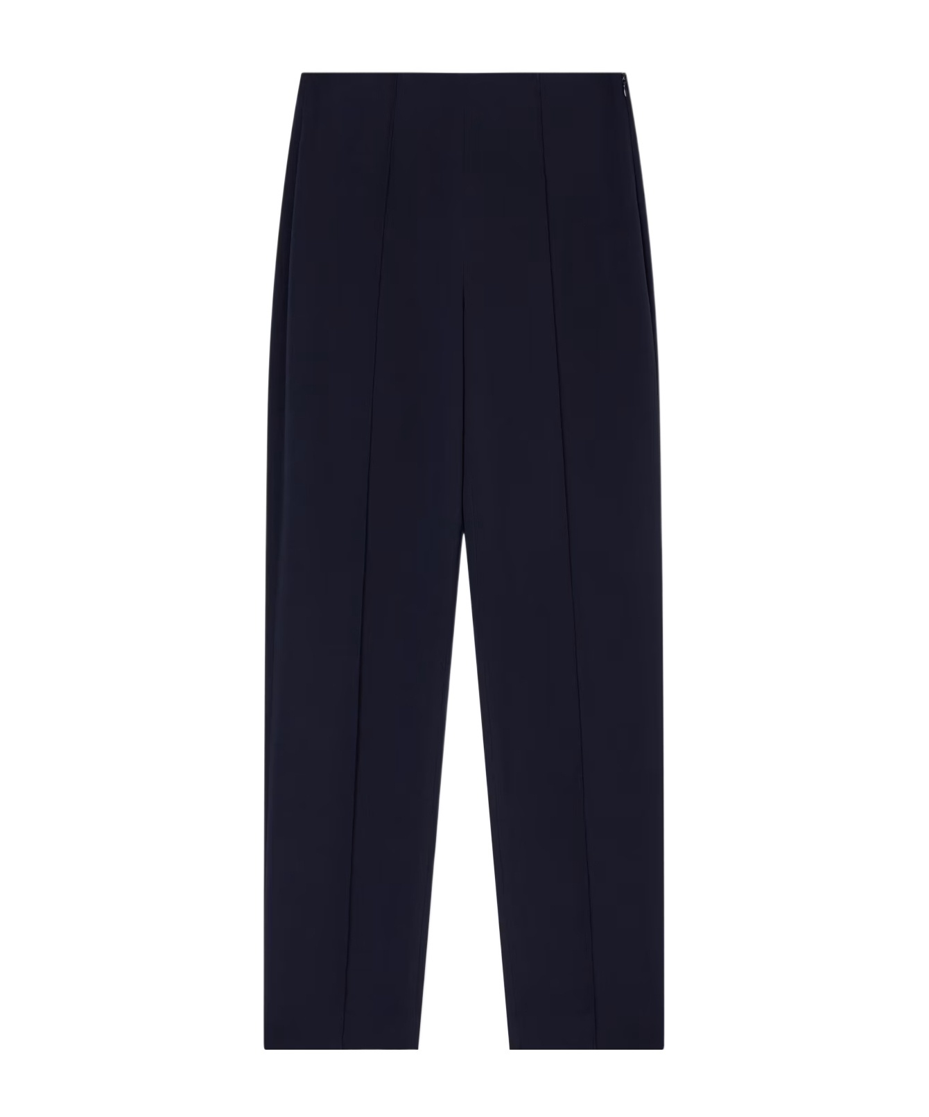 Giorgio Armani Straight-leg Trousers In Viscose Cady In Blue