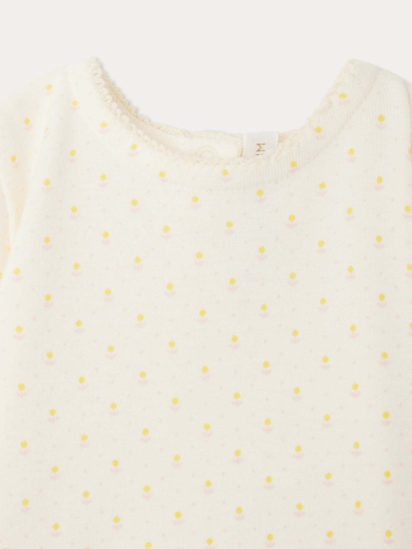 Bonpoint Two-piece Short-sleeved T-shirt And Shorts In White