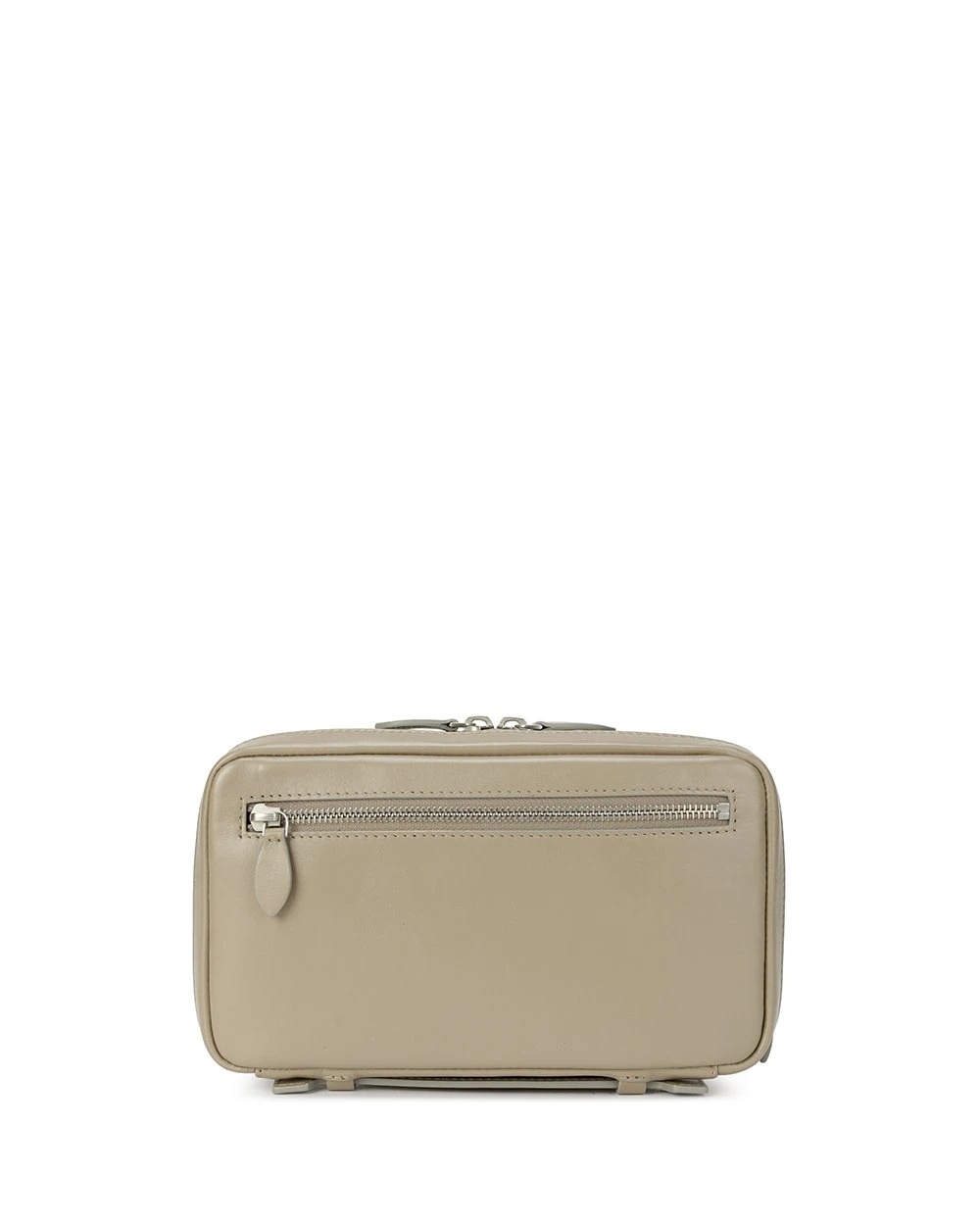 Emporio Armani Black Logo Details Handbag In Nude