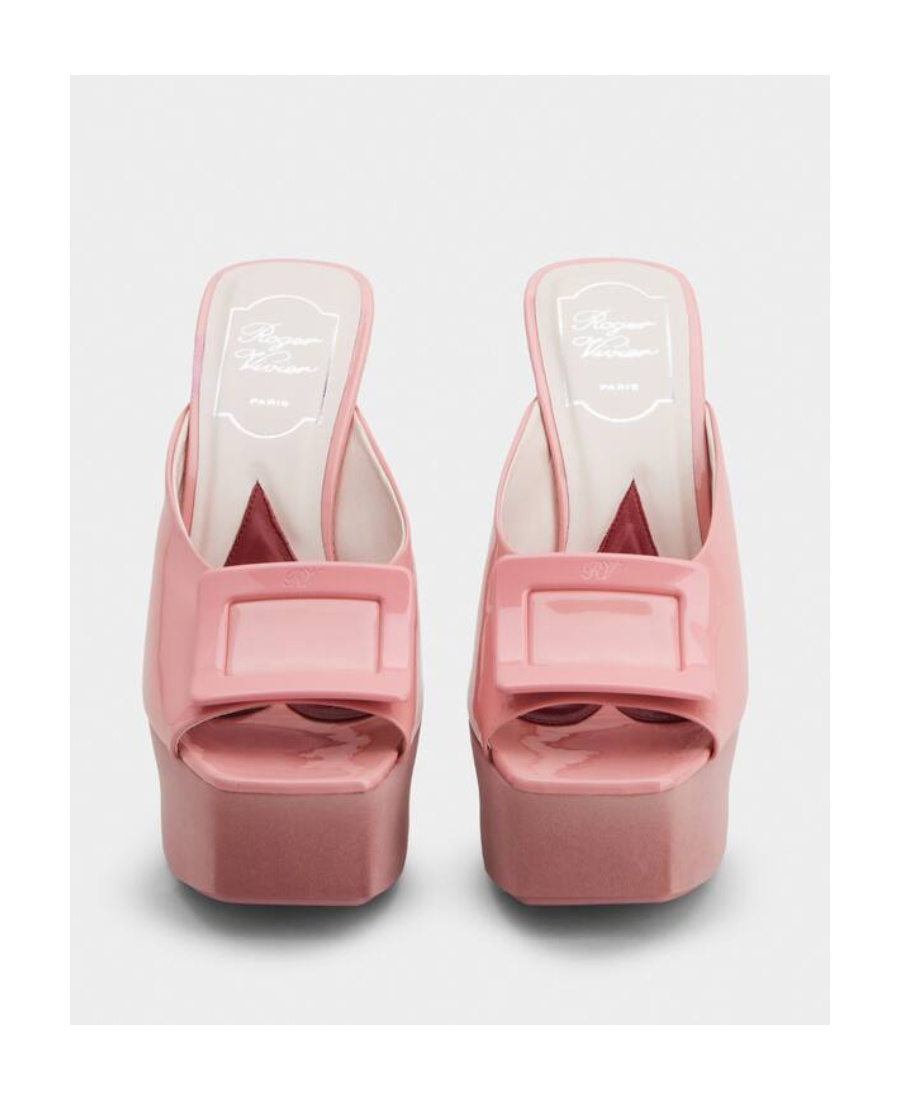 Roger Vivier Buckle High-heeled Sandals In Pink