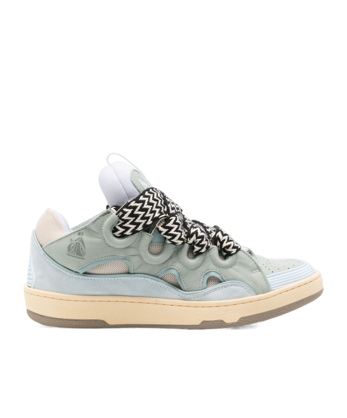 Lanvin Round Toe Sneakers In Green