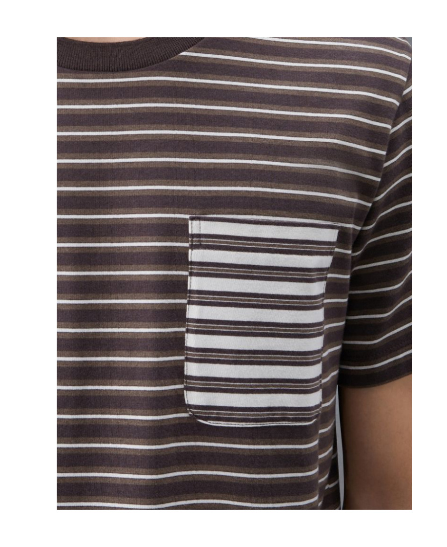 Shop Thom Browne Stripe-print Cotton T-shirt In Multicolor
