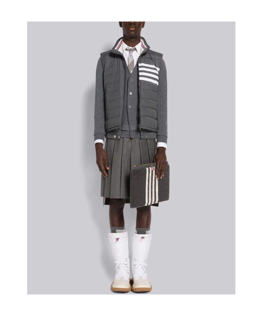 THOM BROWNE 4-BAR MOTIF PUFFER GILET