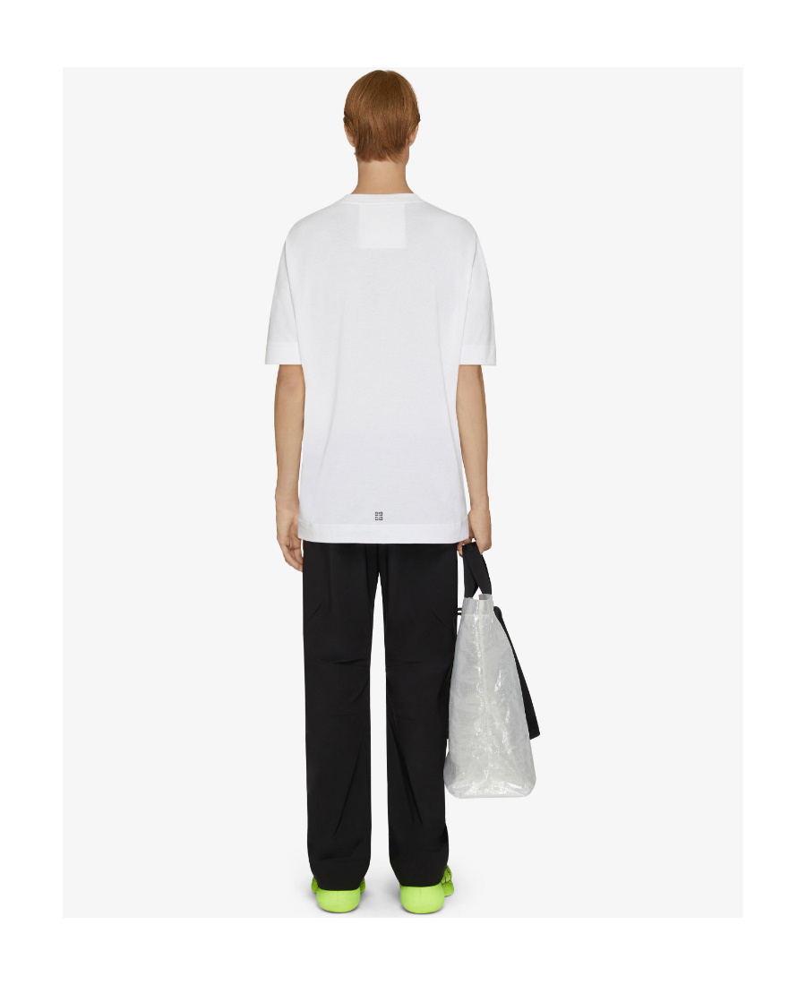 Givenchy White Cotton T-shirt With Logo In White