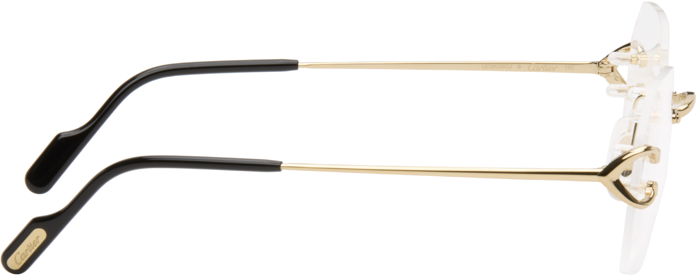 Cartier Square Frameless Glasses In Multi