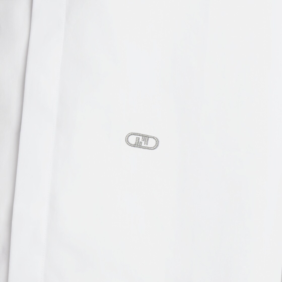 Fendi Long-sleeve Cotton Shirt In White