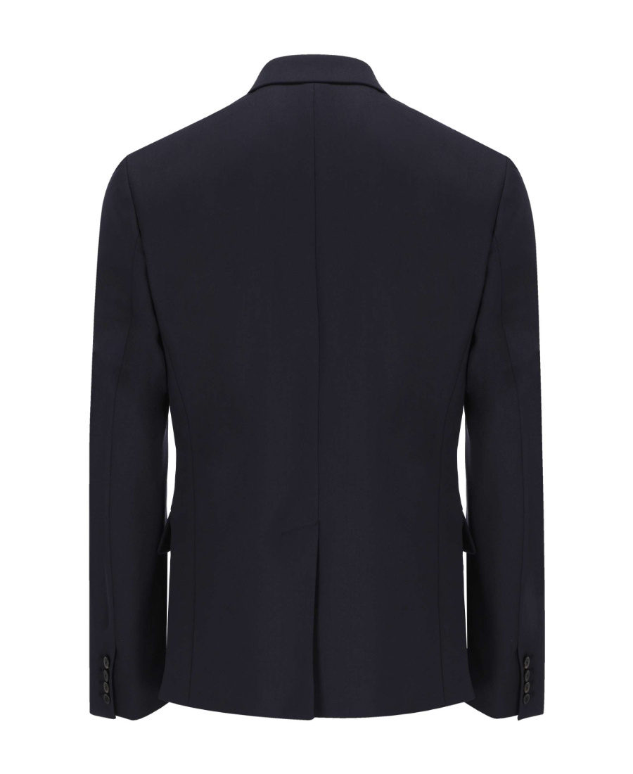 Valentino Double-breasted Blazer In Black