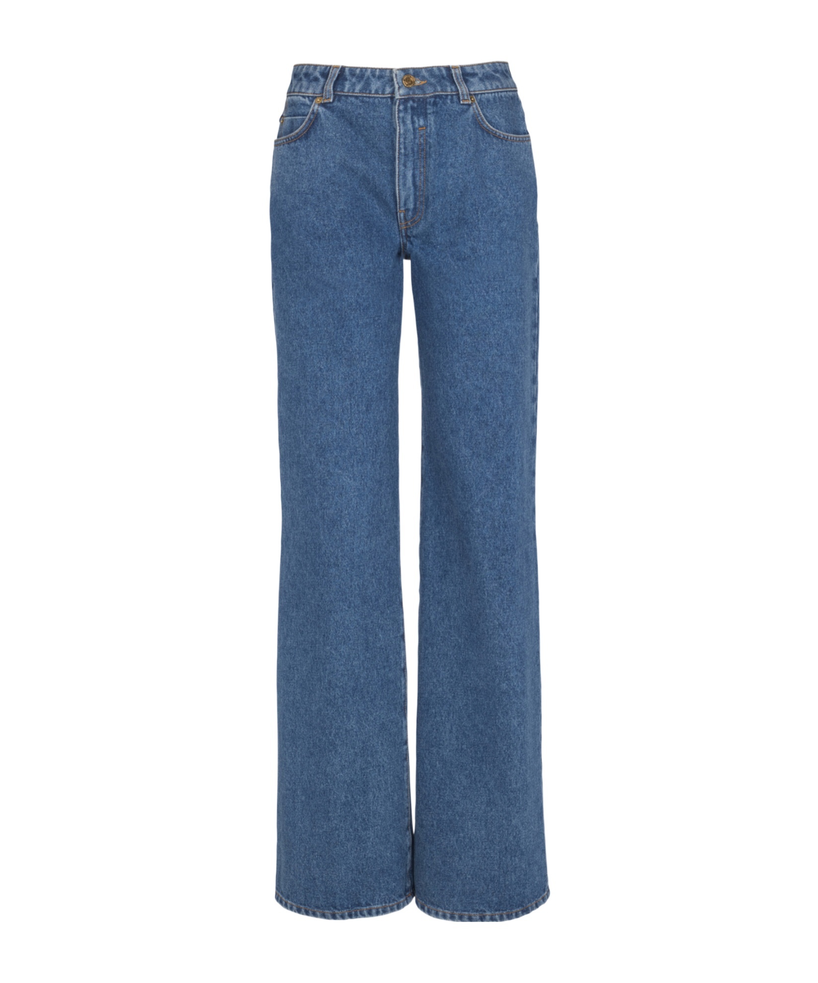 Balmain Straight-leg Denim Jeans In Blue