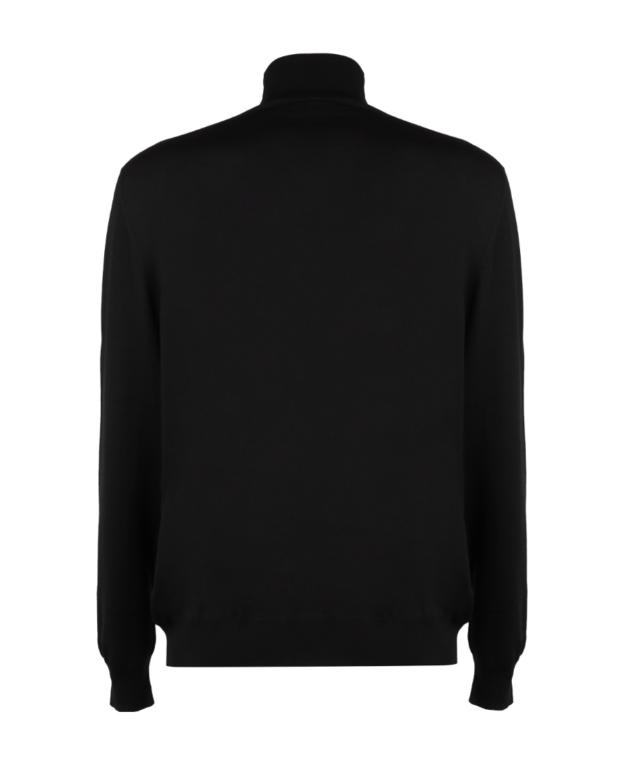Kiton Knitted Turtleneck Jumper In Black