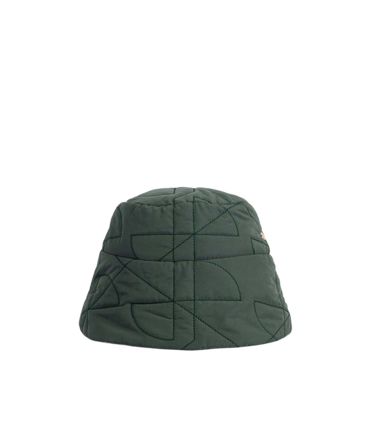 Patou Quilted Bucket Hat In Green