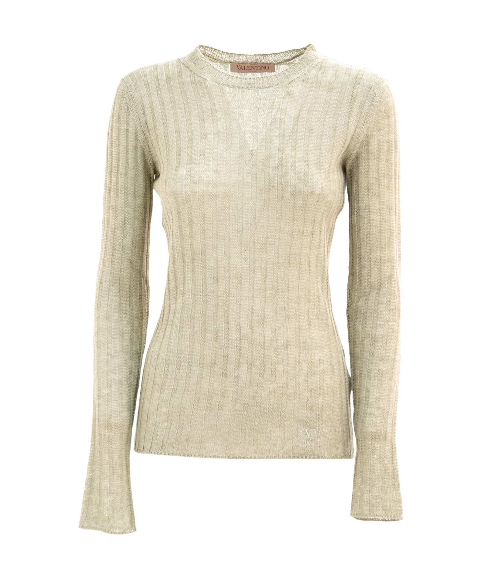 VALENTINO RIBBED LINEN JUMPER 