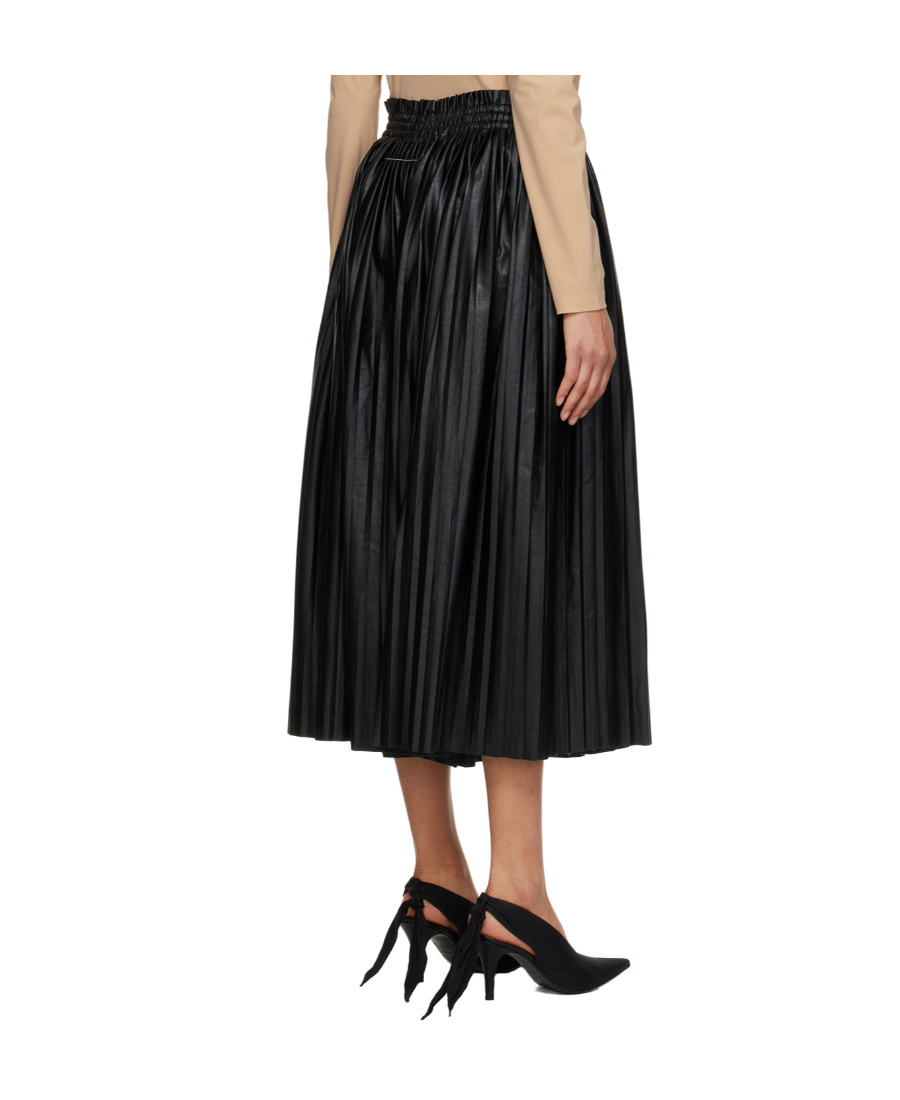 Mm6 Maison Margiela Black Pleated Trousers In Black