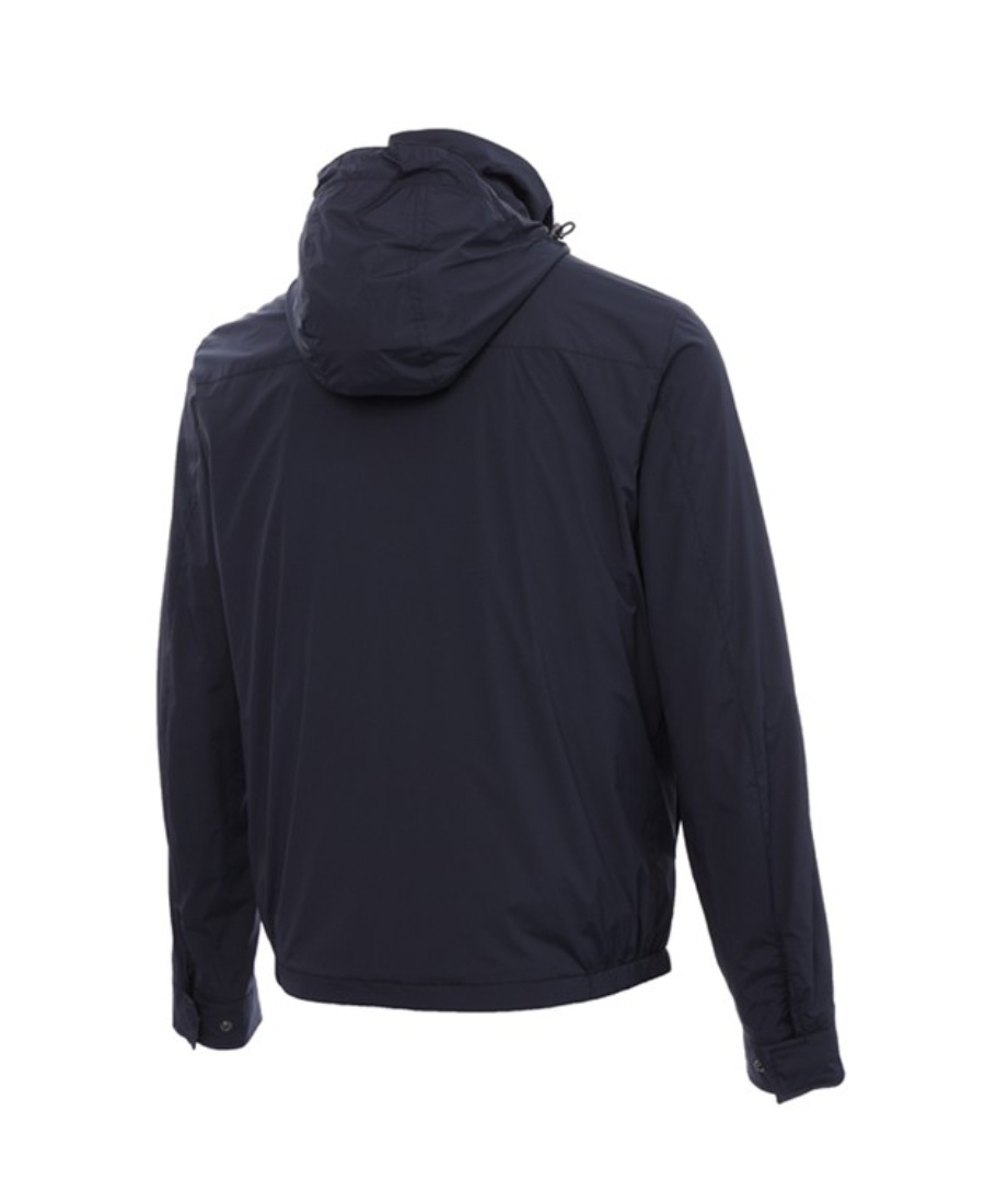 Paul & Shark Hooded Zipper Casual Jacket In Black
