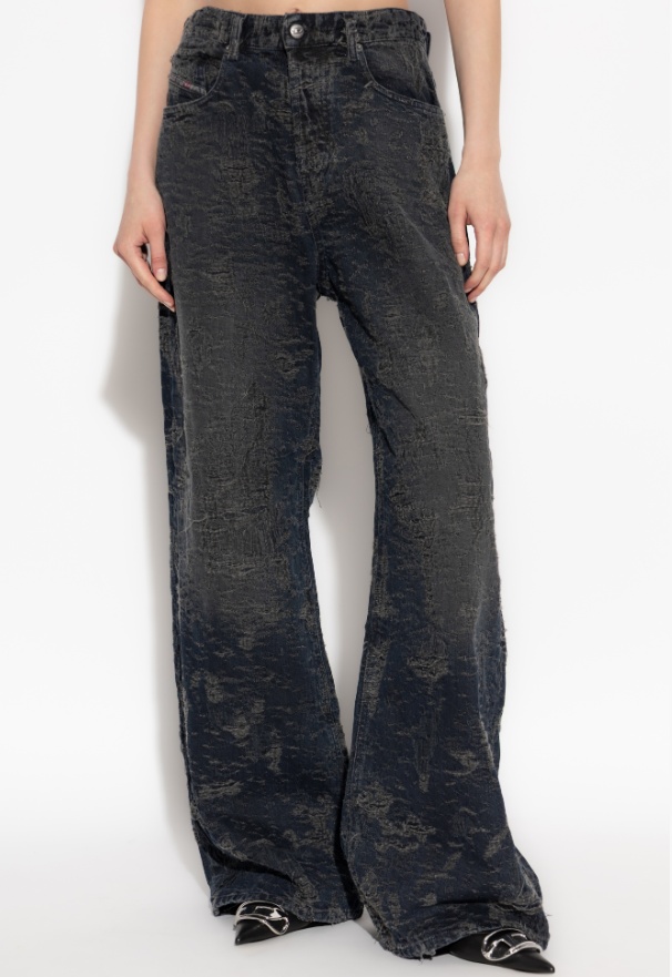 Diesel 1996 D-sire Relaxed Jeans In Gray