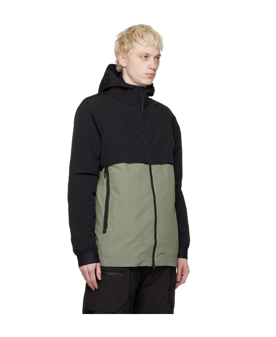 Canada Goose Faber Colour-block Hooded Jacket In Black