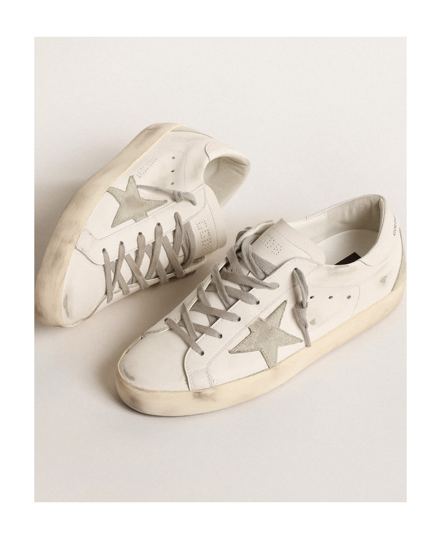 Golden Goose Super-star Low-top Leather Sneakers In Nude