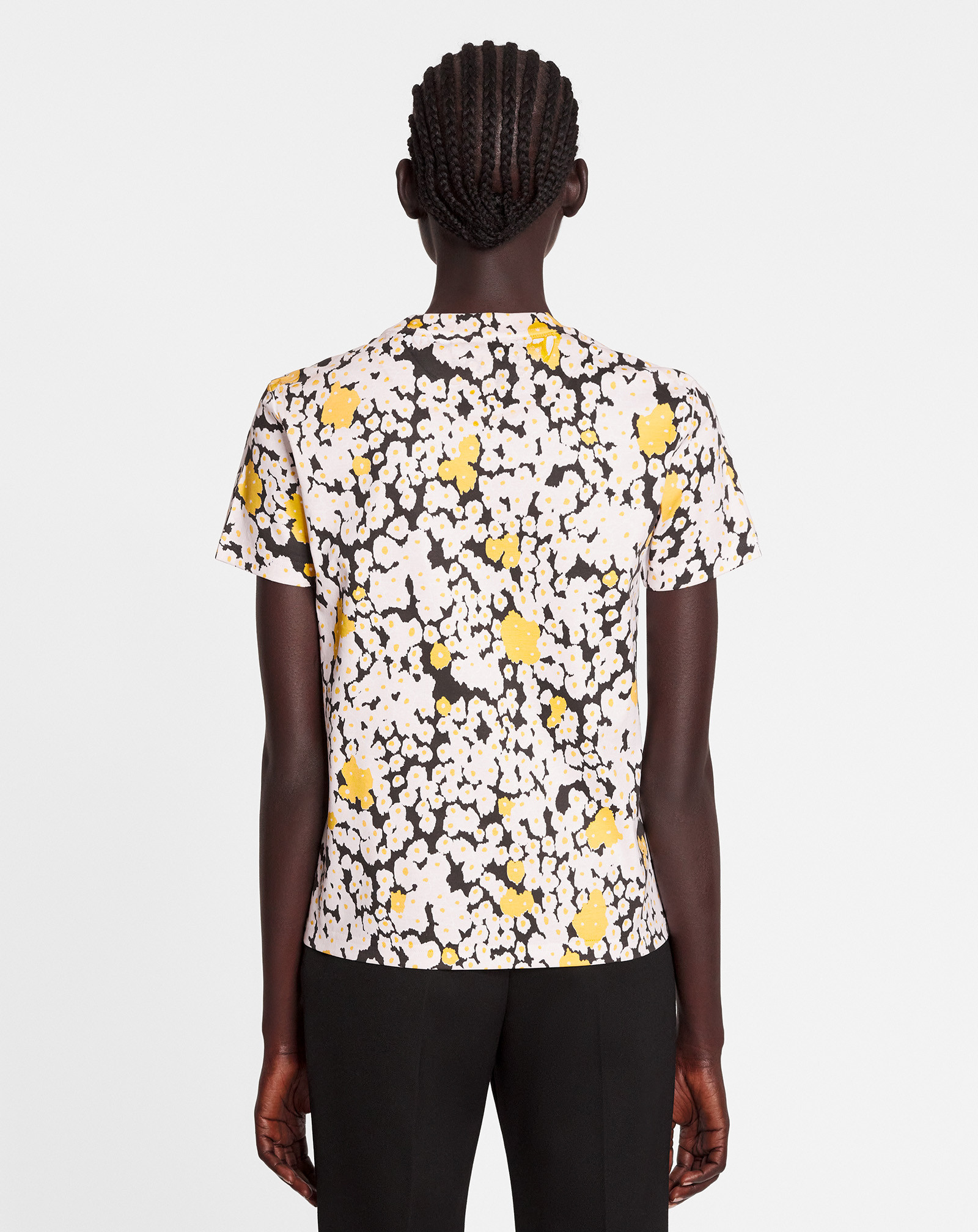 Lanvin Flower Logo T-shirt In White