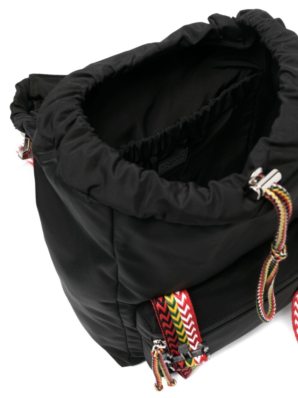 Lanvin Black And Multicolour Nylon Bags In Black