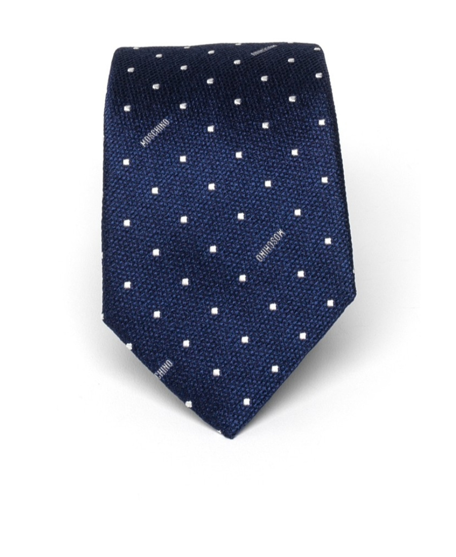 Moschino Logo Details Tie In Black