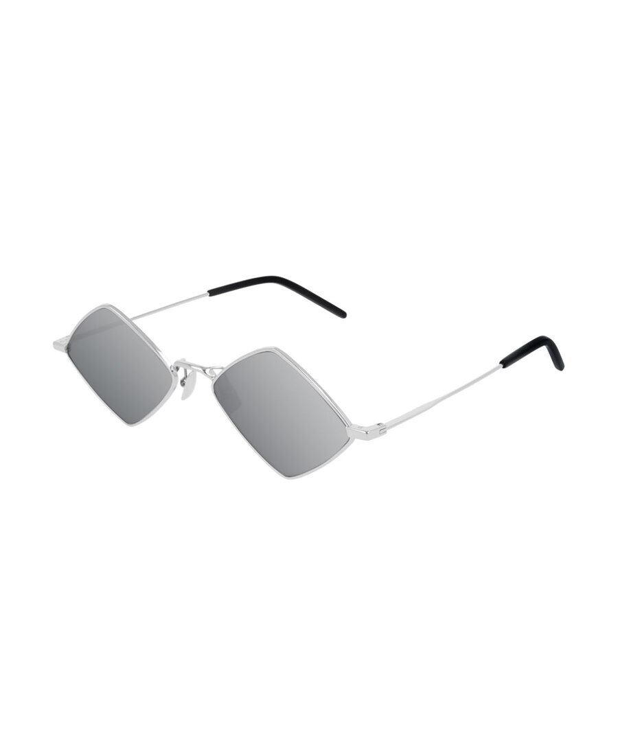 Saint Laurent Metal Frame Sunglasses In Gray