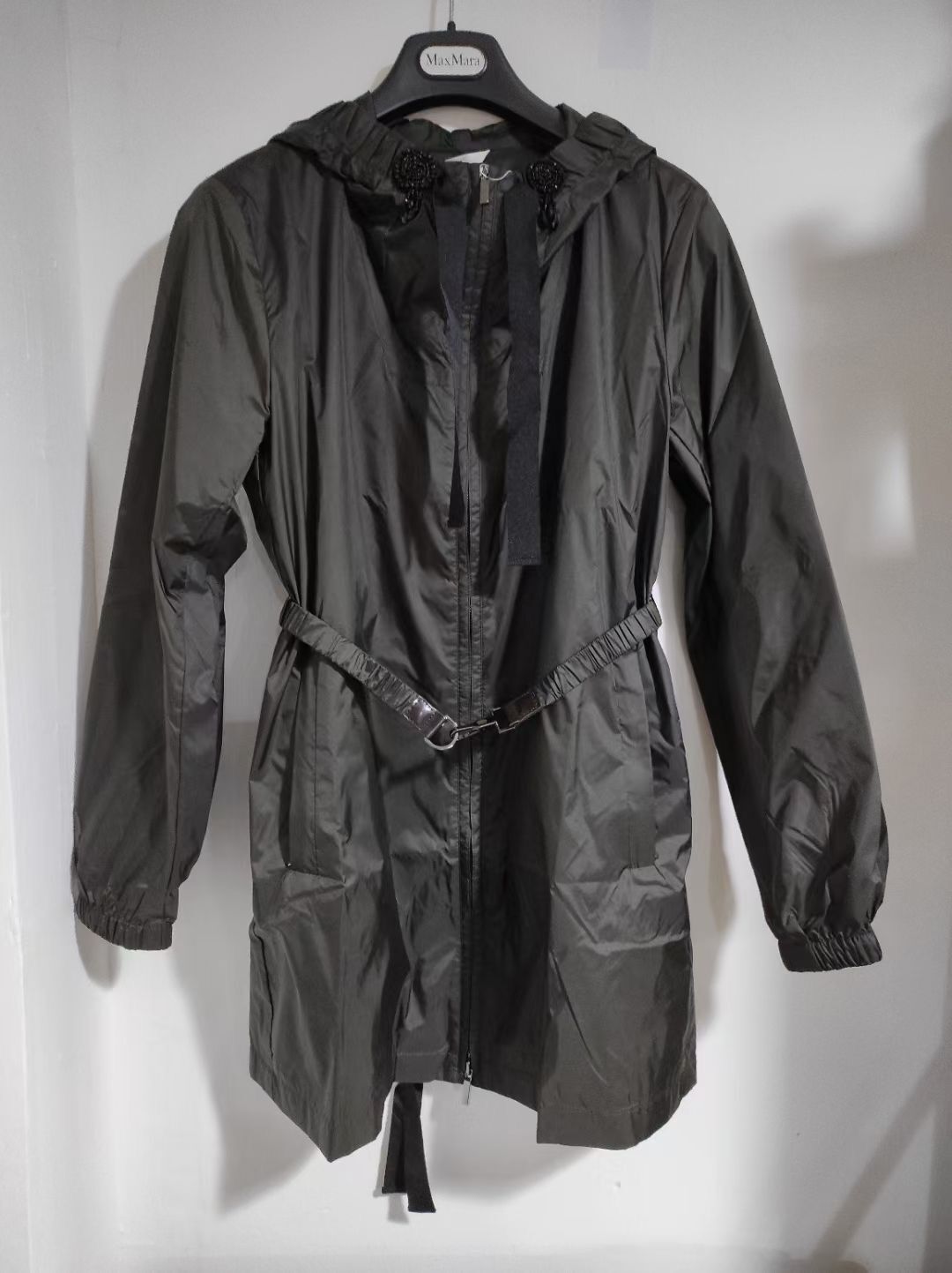 Max Mara Hooded Casual Jacket In Black