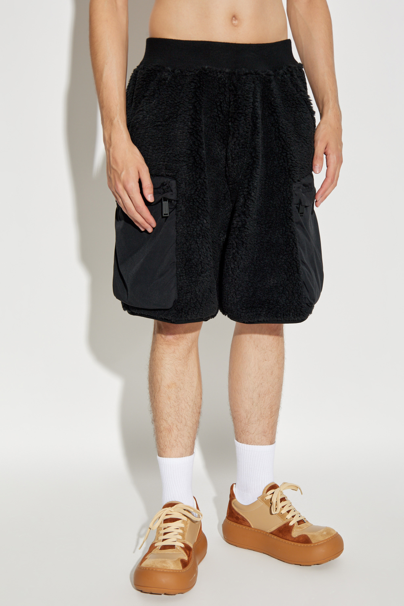 Dsquared2 Elastic Waist Shorts In Black