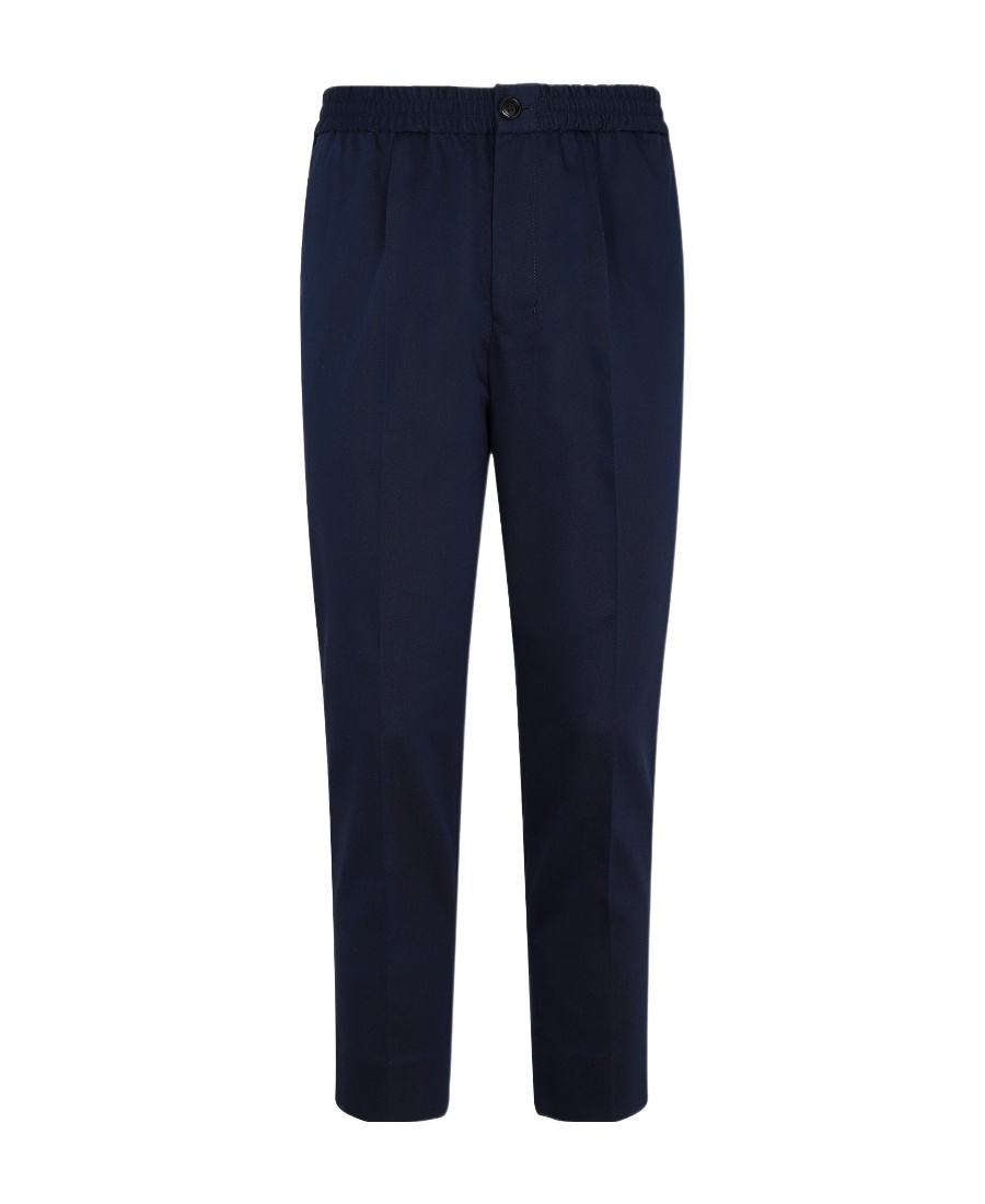 AMI ALEXANDRE MATTIUSSI CROPPED TAPERED TROUSERS 
