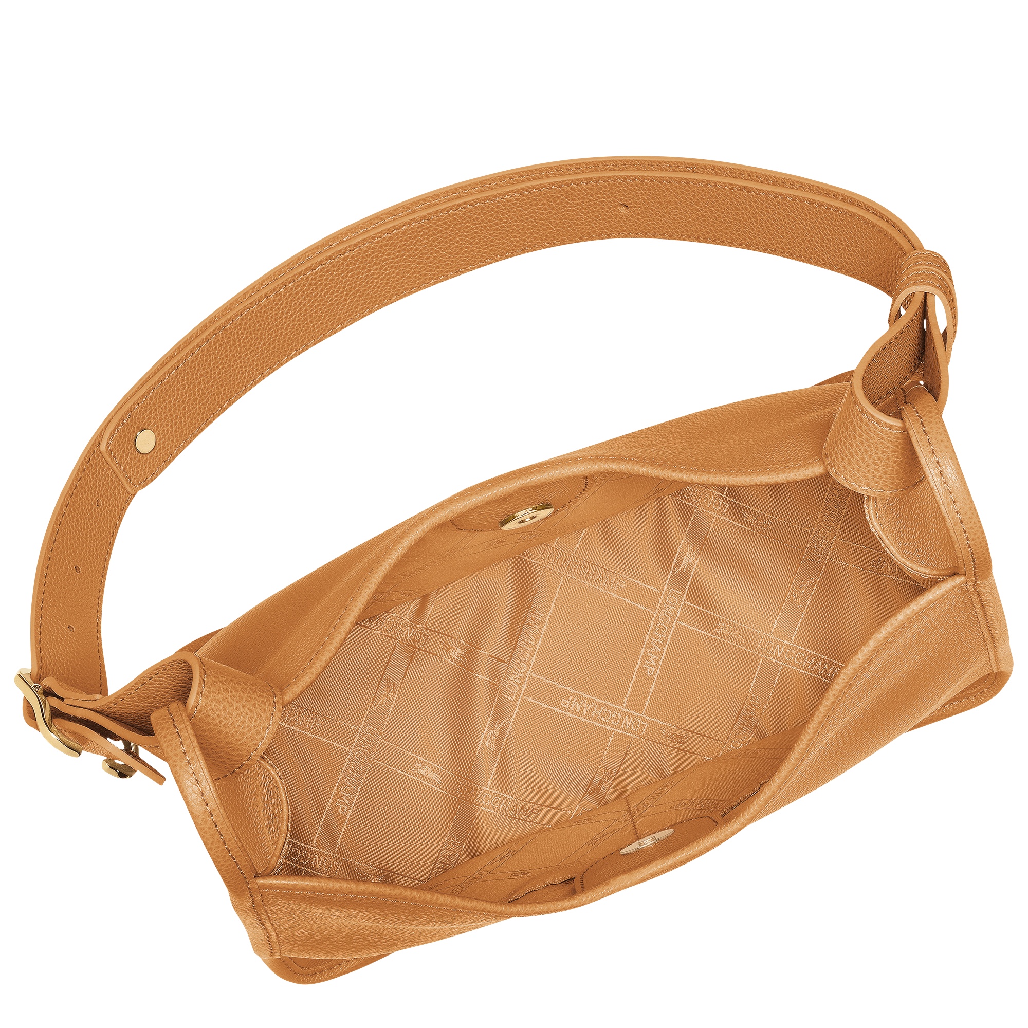 Longchamp Le Foulonne M Hobo Bag In Brown