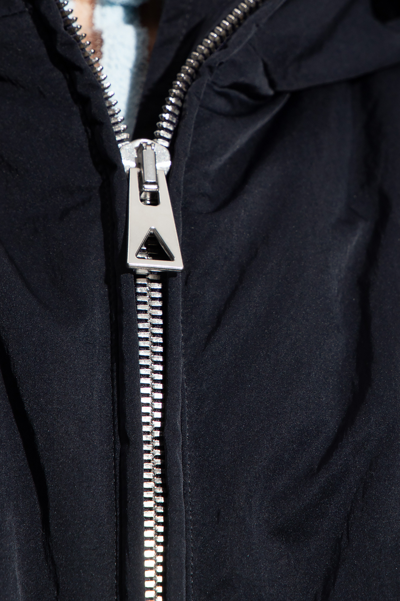 Bottega Veneta Long-sleeved Down Jacket In Black