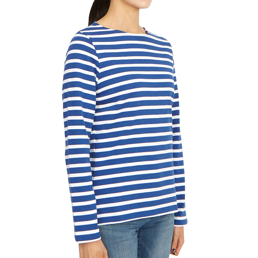 Saint James Striped Graphic T-shirt In Multi