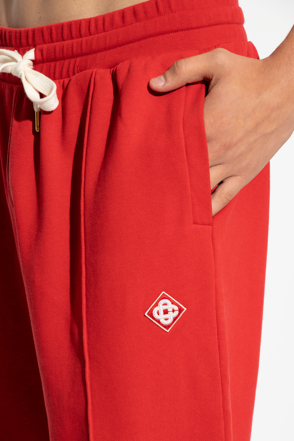 Casablanca Logo-patch Track Pants In Red